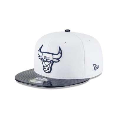 White Chicago Bulls Hat - New Era NBA Retro Hook 9FIFTY Snapback Caps USA8623590